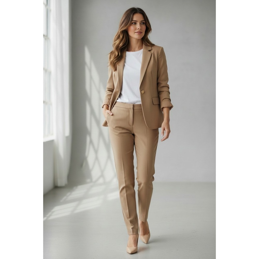 Etcetera Beige Pant Suit Size 4